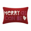 Puesta En Escena 12 x 18 in. Merry As Can Be Poly-Filled Hook Pillow PU3673702